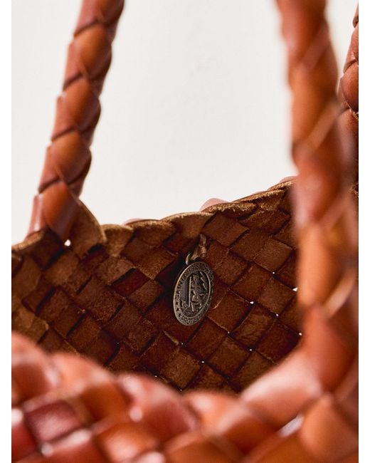 Dragon Diffusion Brown Santa Croce Small Mini Bag