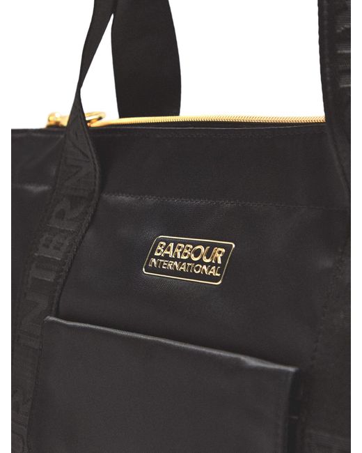 Barbour Black Qualify Tote Bag