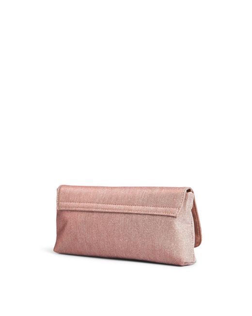 Anna Cecere Pink Women's Glitter Flap Envelope Clutch