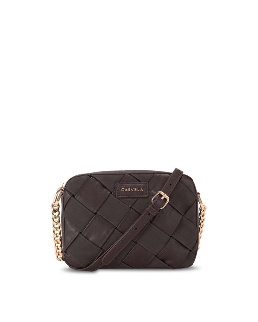 Carvela Kurt Geiger Brown Women's Lexi Weave Cross Body