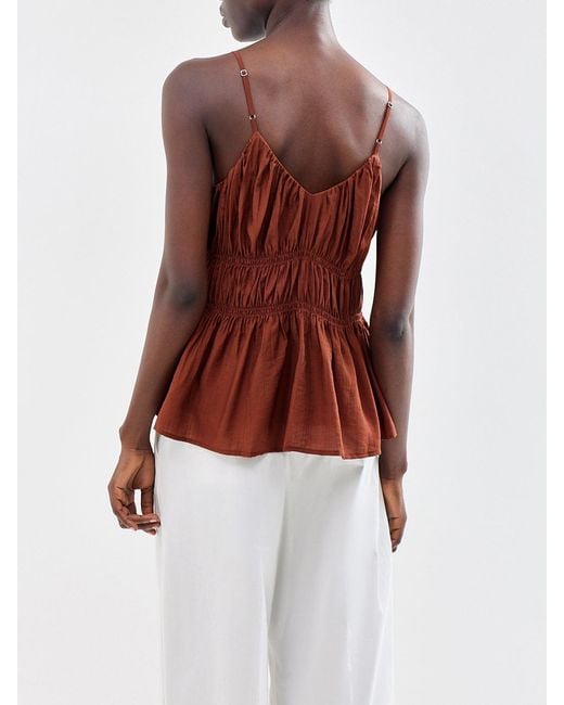 SELECTED Red Jackie Strap Top