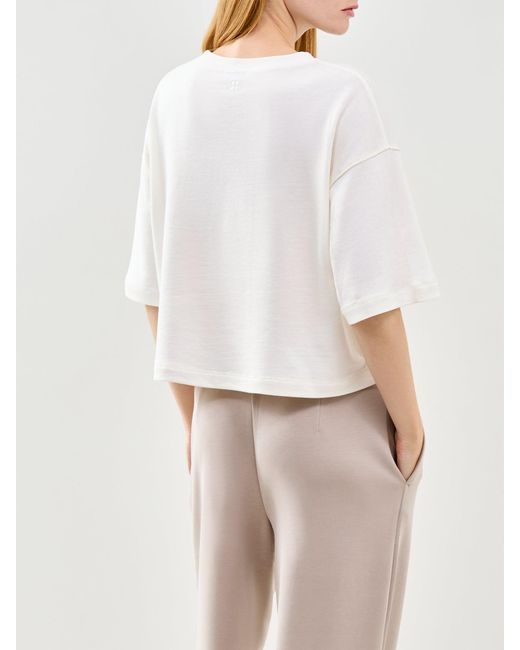 Sweaty Betty White After Class Short Sleeve Sweatshirt