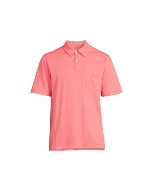 Hartford Pink Men's Slub Jersey Polo T-shirt for men
