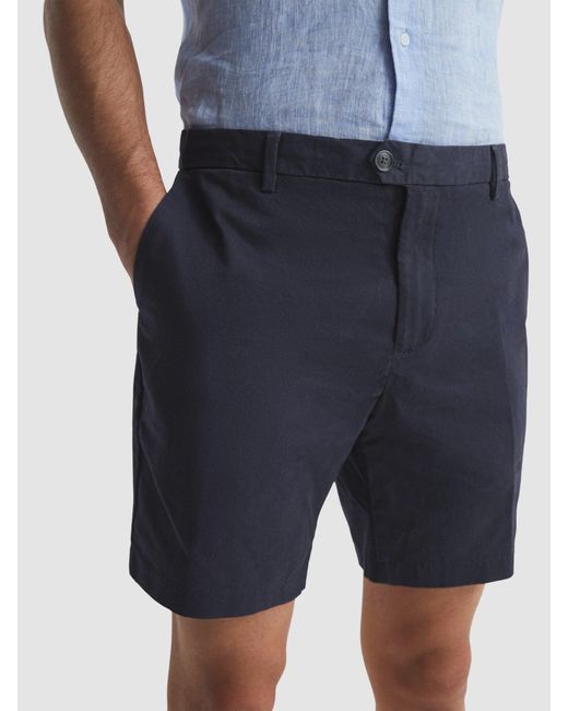 Reiss Blue Wicket Modern Fit Chino Shorts for men