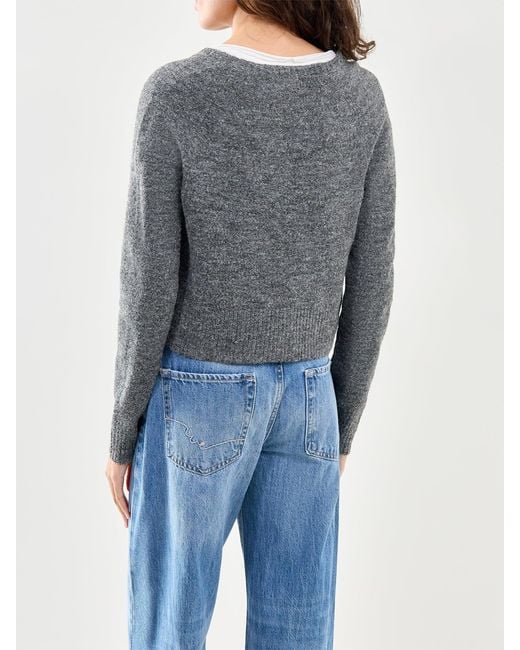 Free People Gray School Girl Cardigan