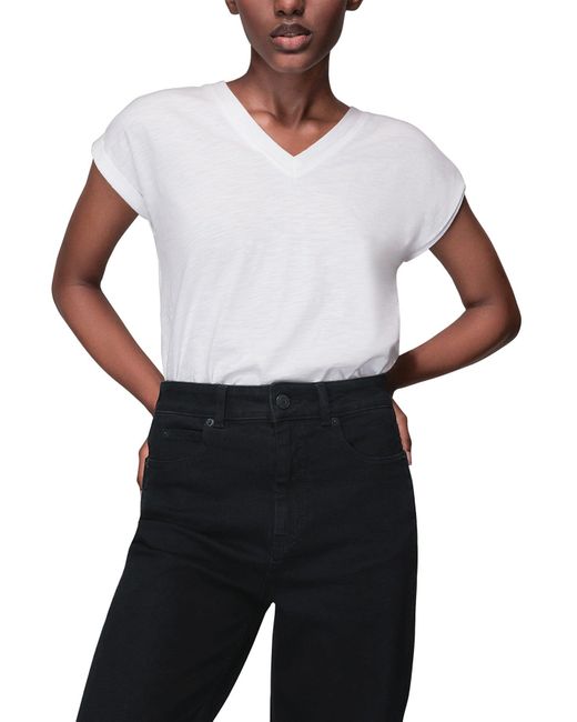 Whistles Black Stretch Barrel Leg Jean