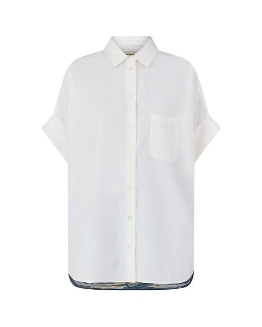 Weekend by Maxmara White Tuono Short Sleeve Shirt