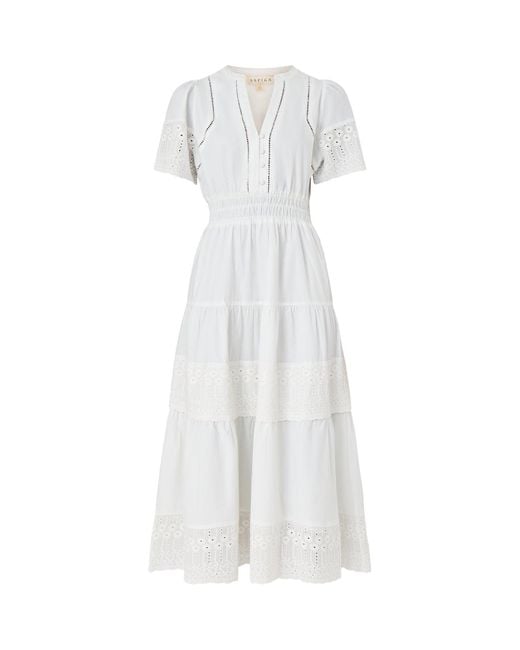 Aspiga White Broderie Sienna Dress