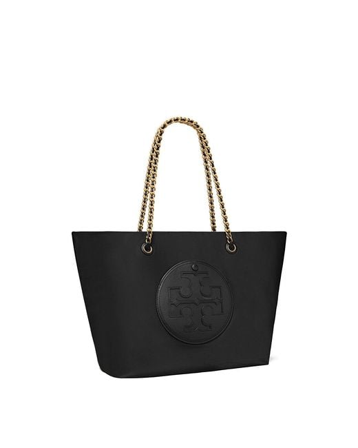 Tory Burch Black Ella Chain Tote