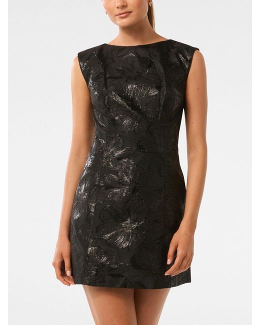 Forever New Black Women's Evan Jacquard Mini Dress