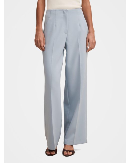 Forever New Blue Lee Wide Leg Trousers