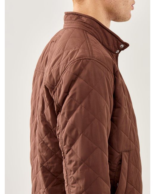 Gant Brown Quilted Windcheater Jacket for men