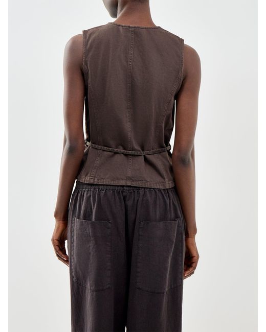 ONLY Brown Silla Belted Waistcoat