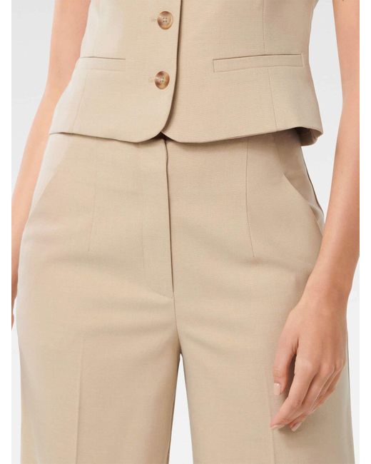 Forever New Natural Frieda High Waist Wide Leg Pants