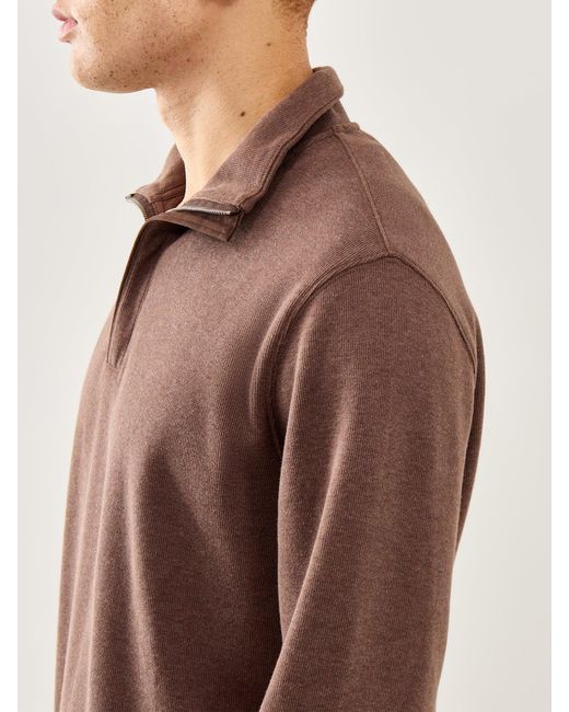 Gant Brown Light Sacker Half Zip for men