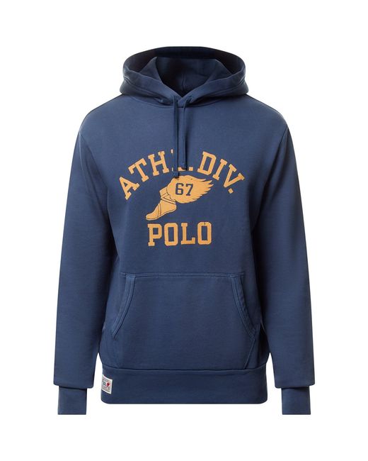 Polo Ralph Lauren Blue Athletic Division Hoodie for men