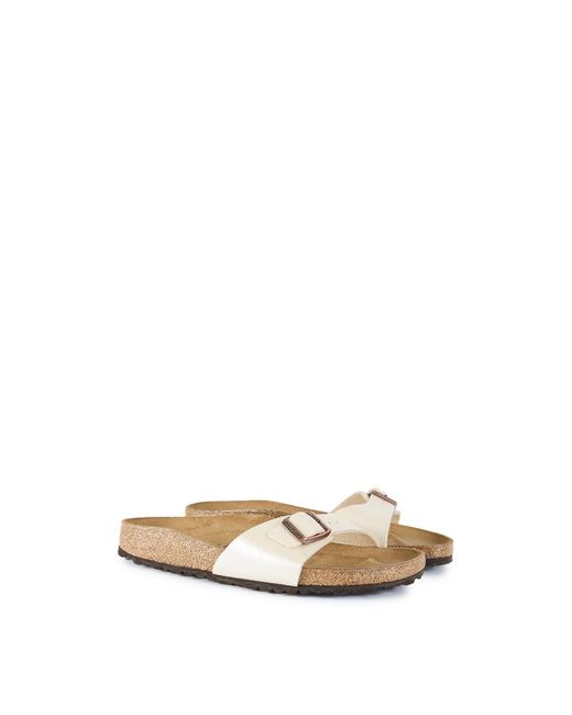 Birkenstock White Madrid Sandals Pearl