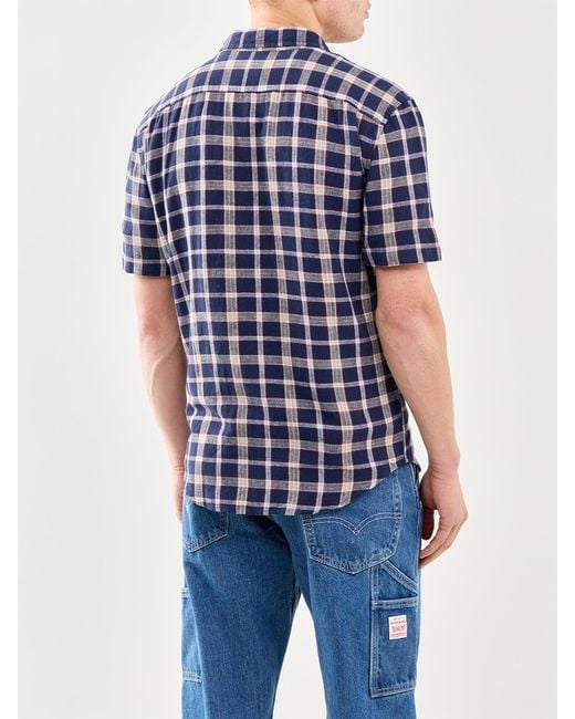Levi's Blue Sunset One Pocket Short Sleeve Shirt for men