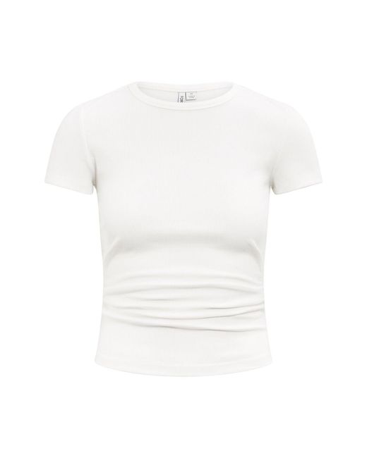 Forever New White Kelly Tuck Detail T-Shirt