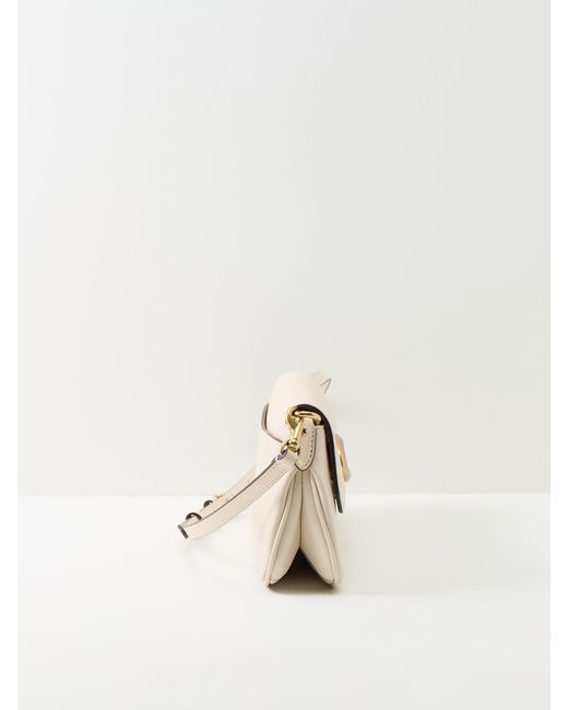 COACH Multicolor Jet Refined Calf Shoulder Bag Chalk