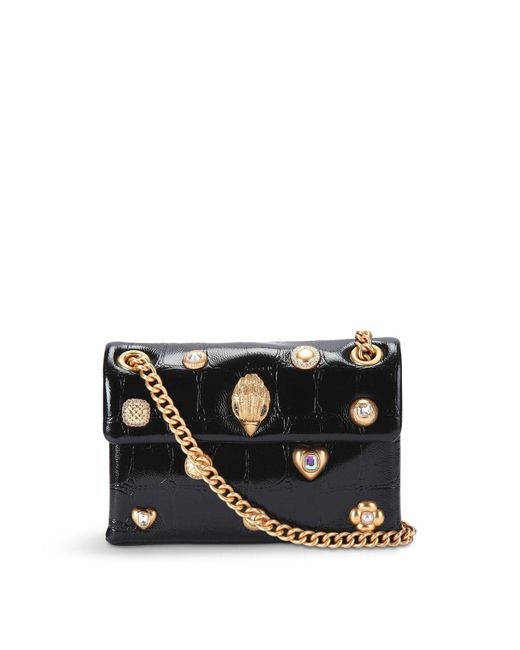 Kurt Geiger Black Mini Kensington Gems Bag