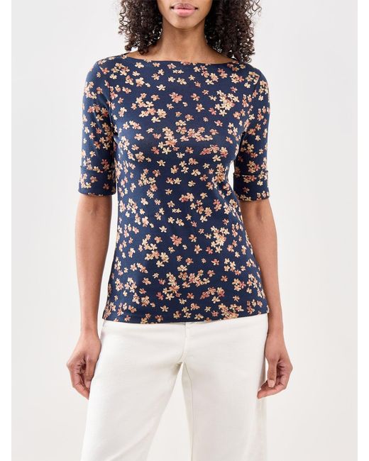 Ralph Lauren Black Women's Judy Mid Sleeve T Shirt