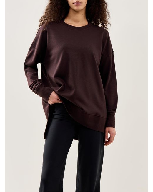 Sweaty Betty Purple After Class Longline Sweatshirt