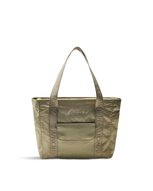Barbour Multicolor Qualify Tote Bag Khaki