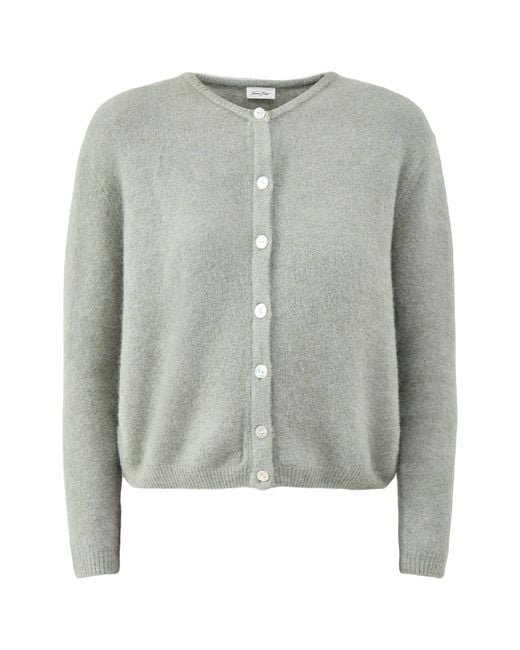 American Vintage Blue Vitow Cardigan, Wool