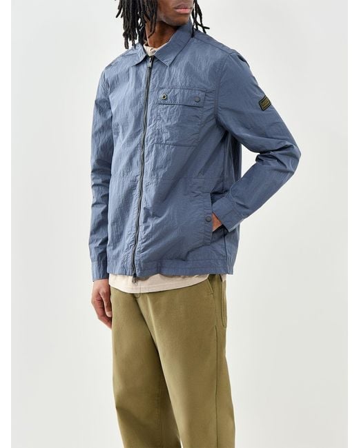 Barbour Blue Inline Overshirt for men