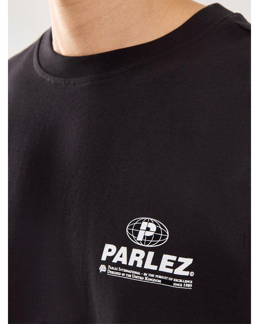 Parlez Black Craft Short Sleeves T-Shirt for men