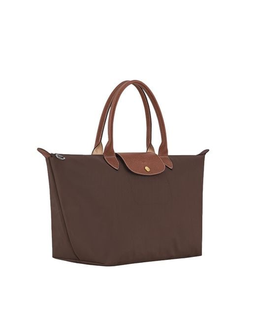 Longchamp Brown Le Pliage Original Shoulder Bag L