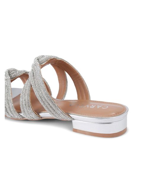 Carvela Kurt Geiger White Arielle Flat Sandal