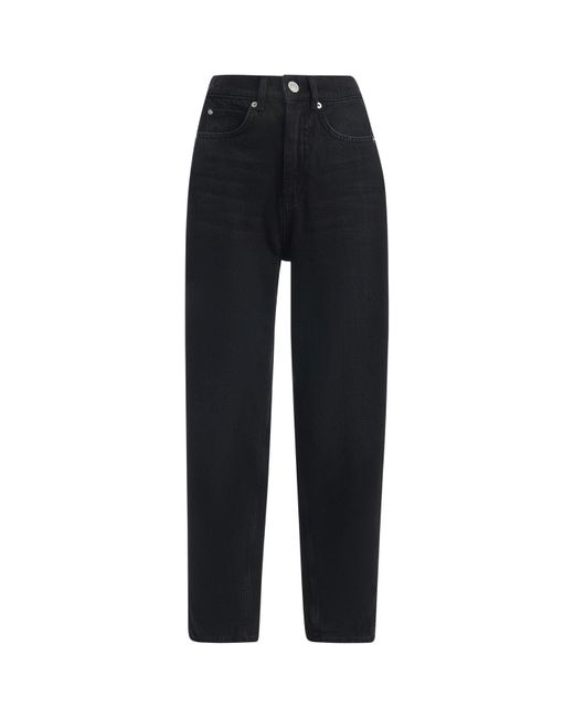 Whistles Black Women's Authentic Barrel Leg Jean