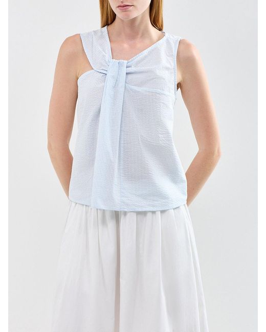 SELECTED Blue Hannah Twist Top