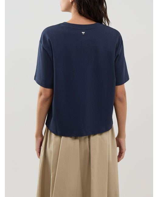 Weekend by Maxmara Blue Sala Embroidered T-Shirt