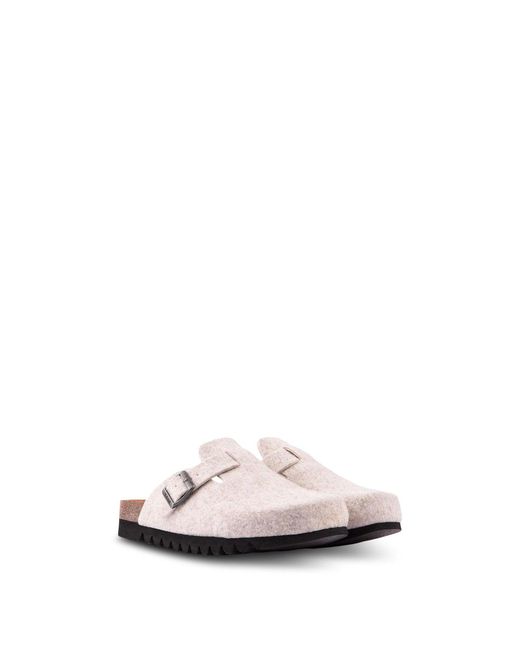 V.Gan White Taro Vegan Footbed Mules
