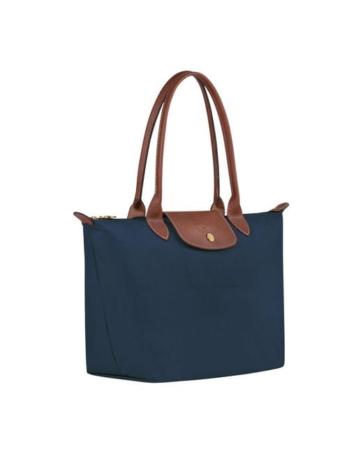 Longchamp Blue Le Pliage Original Medium Tote Bag