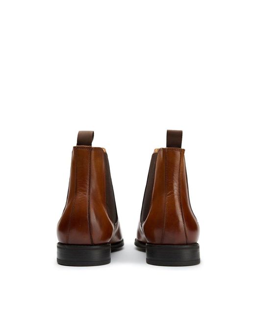 Sole Ldn Brown Ludo Suede Chelsea Boots for men