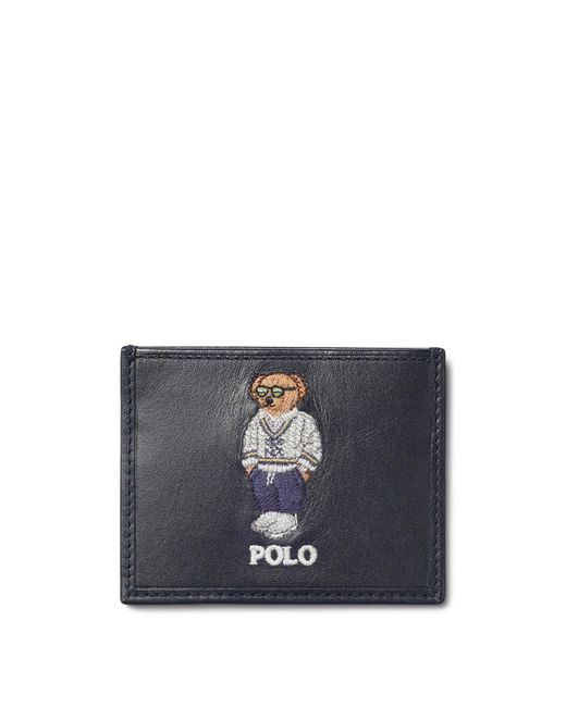 Polo Ralph Lauren Blue Polo Bear Card Case for men