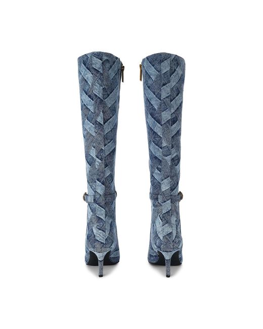 Kurt Geiger Blue Kensington Flexi Knee-High Boots