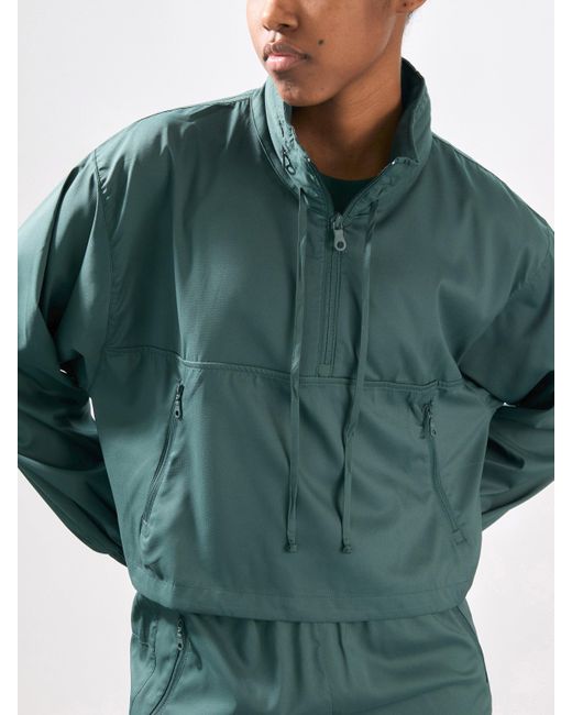GIRLFRIEND COLLECTIVE Green Huddle Half-Zip Windbreaker Jacket