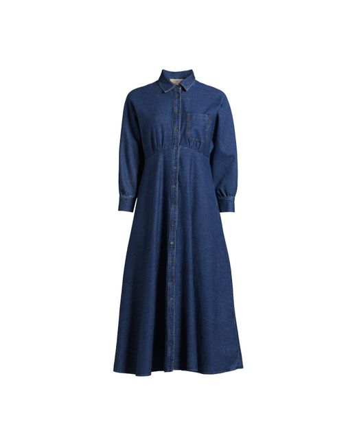 Weekend by Maxmara Blue Women's Denim Shirt Dress