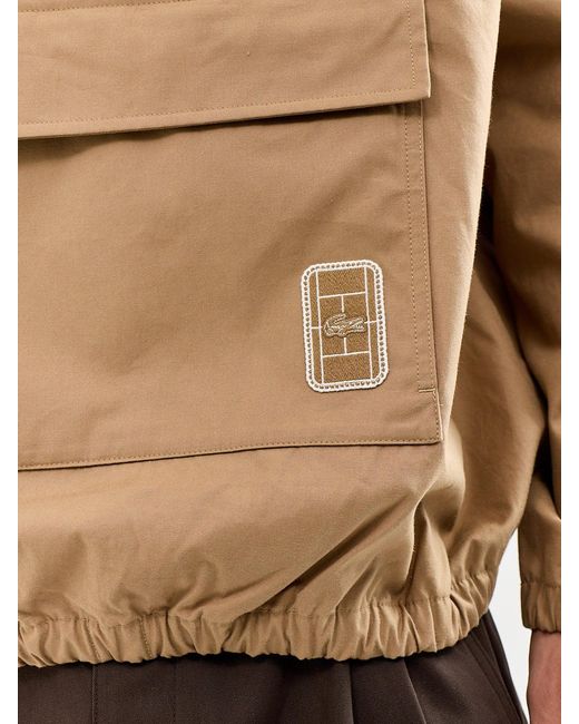 Lacoste Natural Poplin Anorak Jacket for men