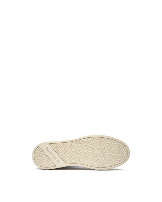 Filling Pieces White Tiebreak Core Trainers, Leather for men