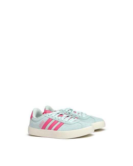 Adidas White Vl Court Trainers