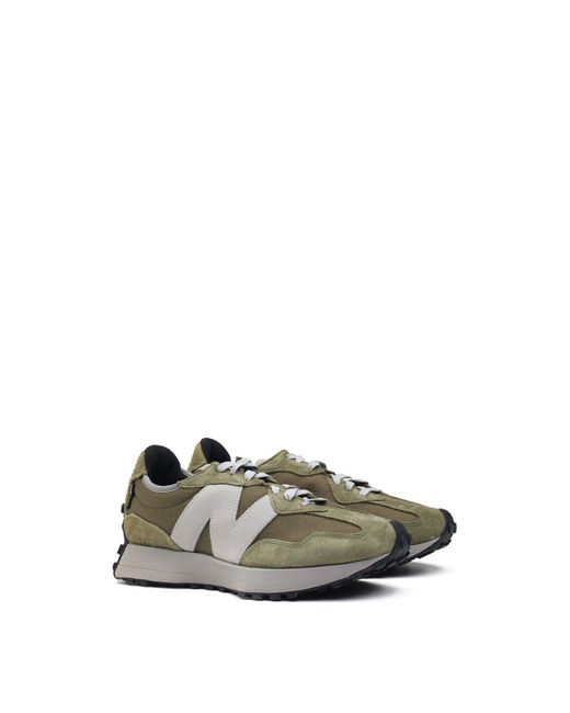 New Balance Green Men's 327 Trainers for men