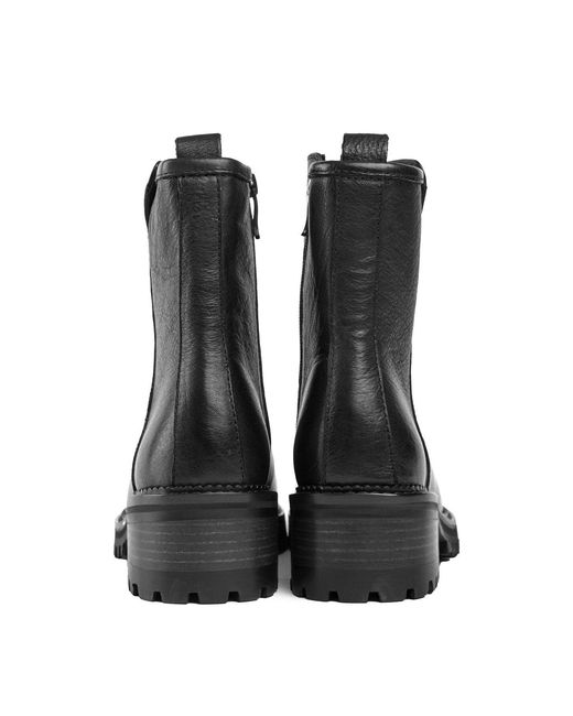 Sole Black Crafted Thimble Inside Zip Boots, Leather