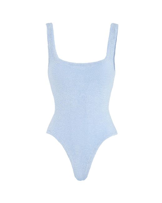 Hunza G Blue Square Neck Swimsuit