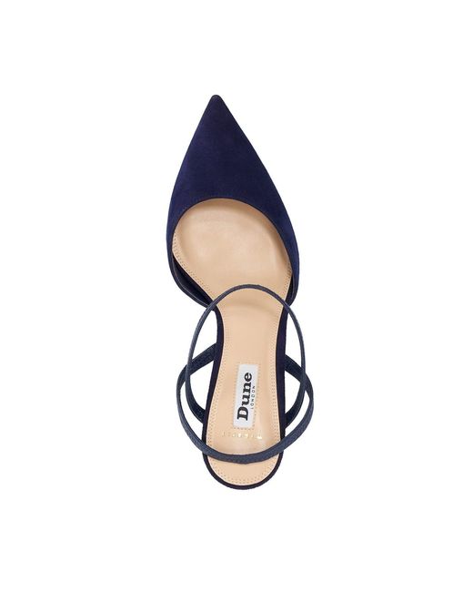 Dune Blue Wf Classical Court Shoes